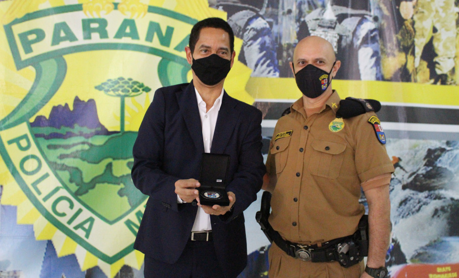 Em Maringá, Secretário da Segurança visita unidades da Polícia Militar e do Corpo de Bombeiros