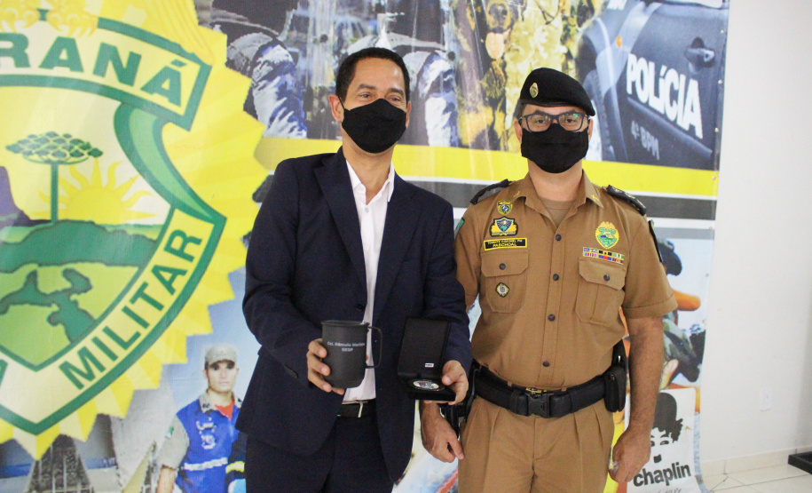 Em Maringá, Secretário da Segurança visita unidades da Polícia Militar e do Corpo de Bombeiros