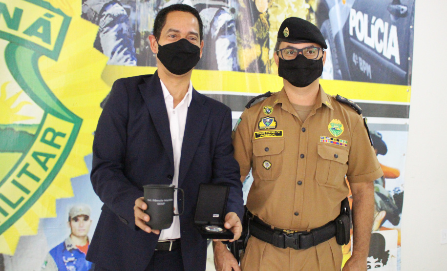 Em Maringá, Secretário da Segurança visita unidades da Polícia Militar e do Corpo de Bombeiros