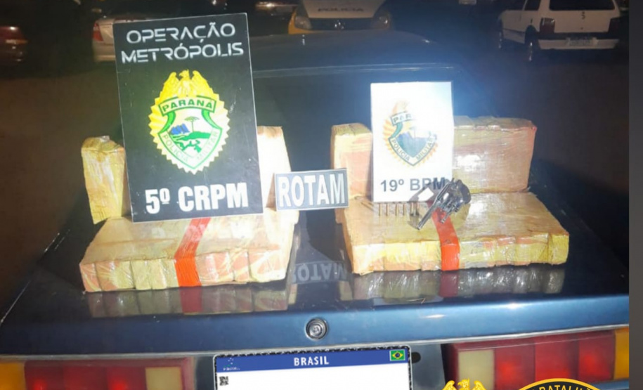 PM apreende 1,1 tonelada de maconha no domingo pela Operação Metrópolis