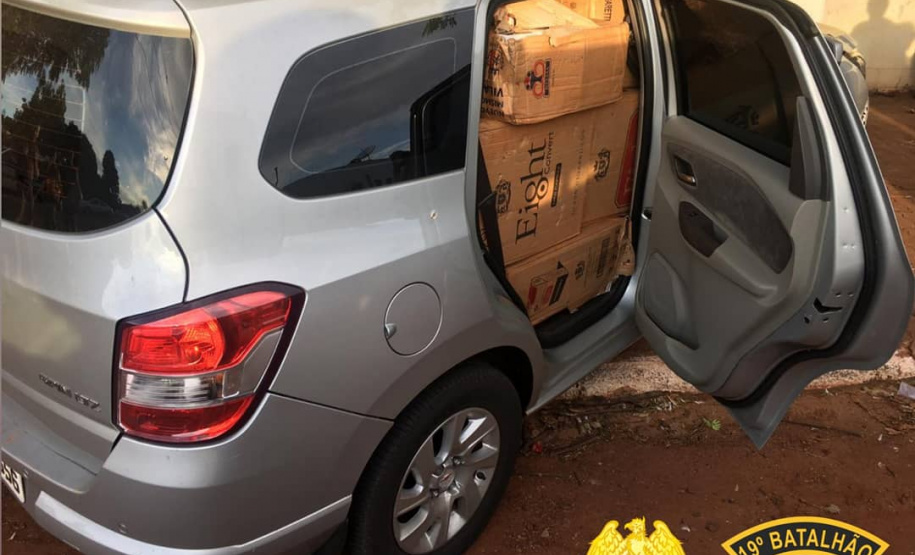No Oeste do estado, PM apreende 705 quilos de maconha e três mil pacotes de cigarros contrabandeados