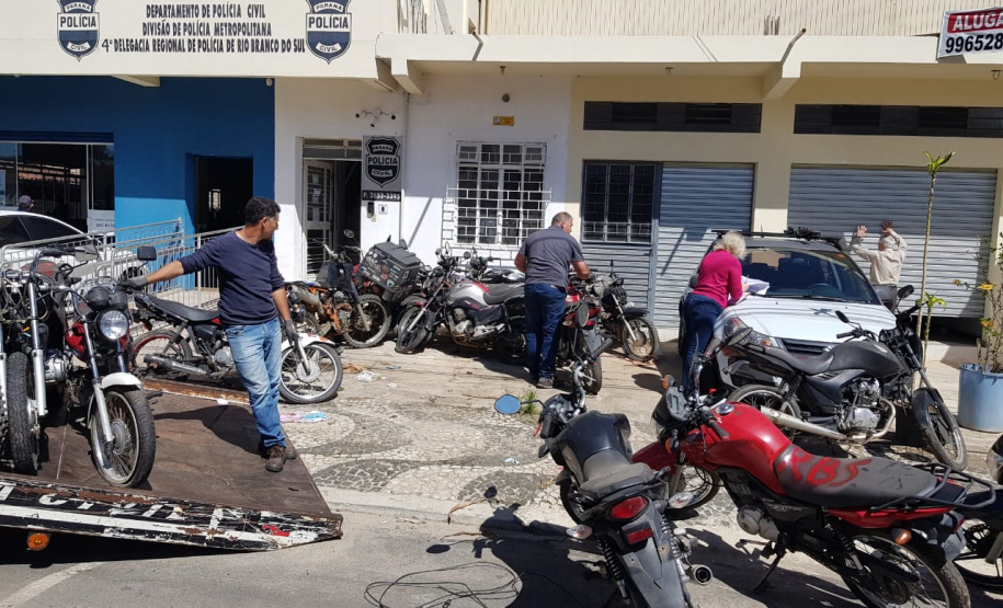 Delegacia de Rio Branco do Sul não tem mais veículos apreendidos parados