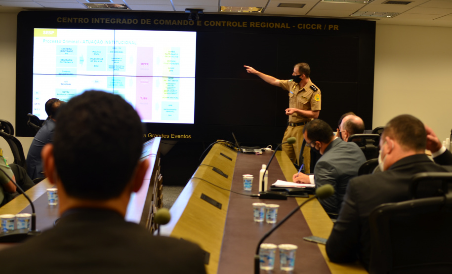 SESP apresenta sistemas de integração das forças policias durante visita da SENASP