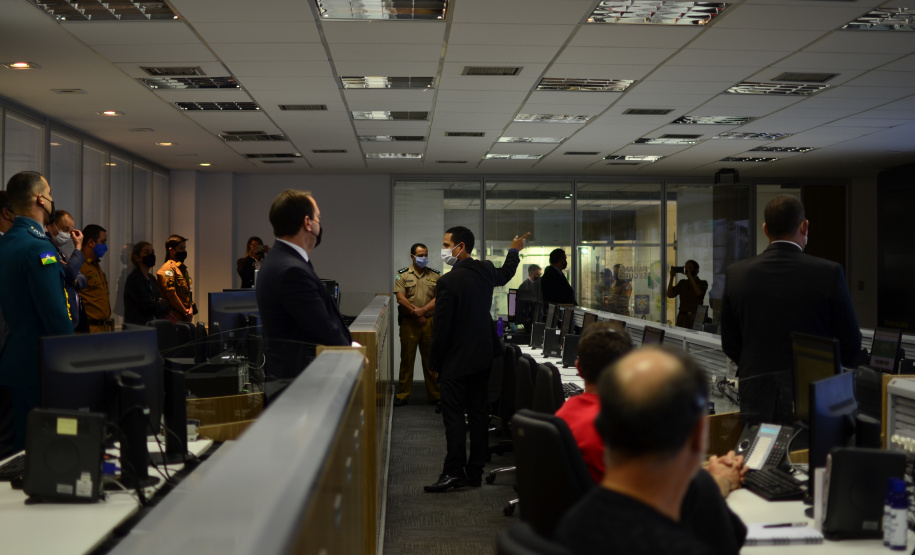 SESP apresenta sistemas de integração das forças policias durante visita da SENASP