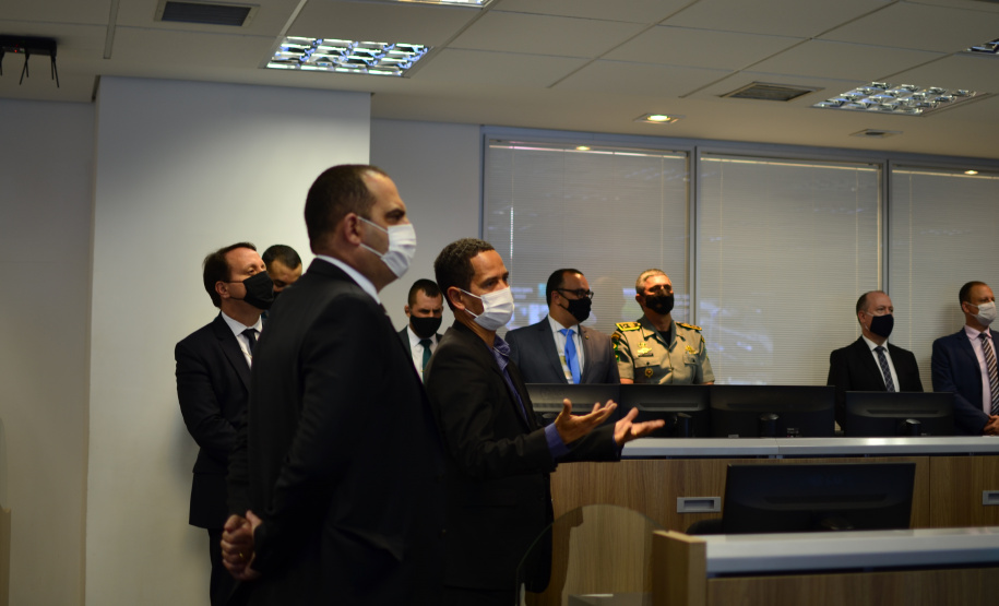 SESP apresenta sistemas de integração das forças policias durante visita da SENASP