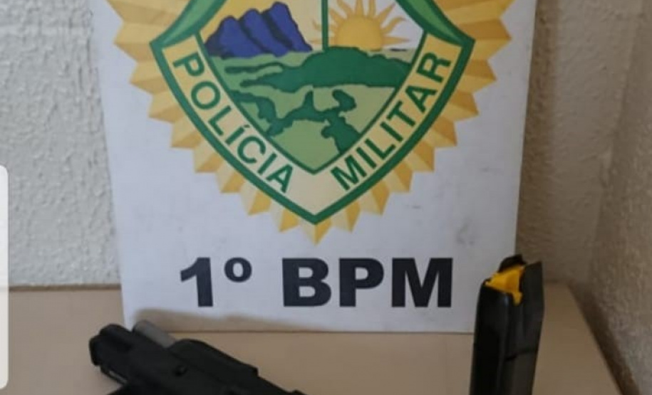 Homem ameaça vizinho com pistola e acaba preso pela PM em Jaguariaíva (PR), nos Campos Gerais