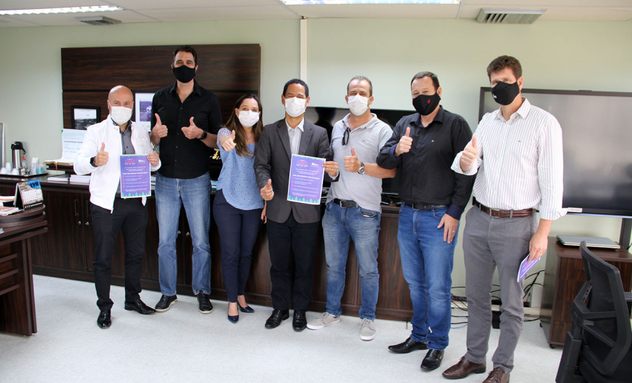 Integrantes do motoclube Próxima Parada visitam Secretaria da Segurança Pública para apoiar campanha Natal Voluntário