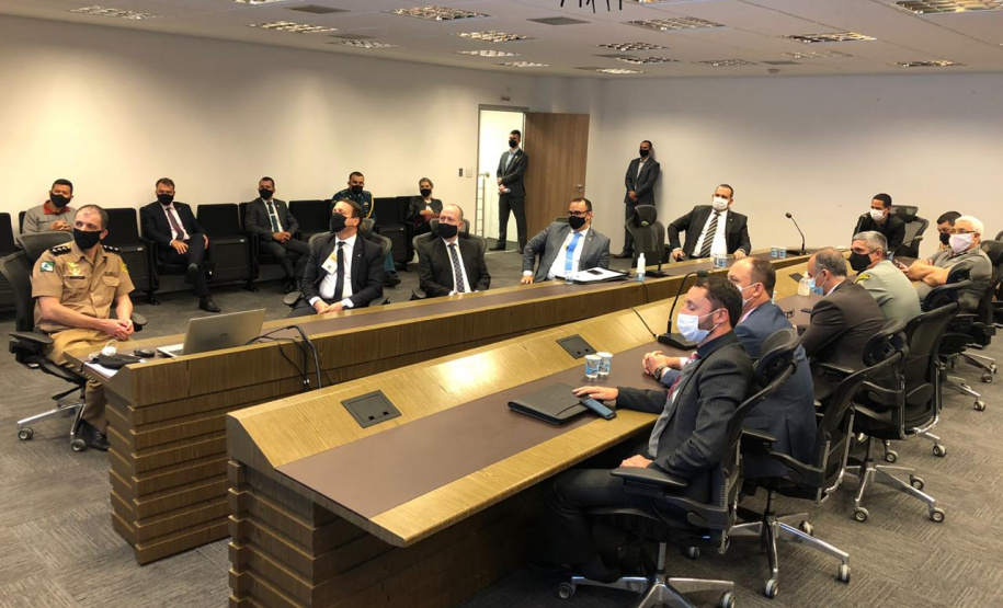 SESP apresenta sistemas de integração das forças policias durante visita da SENASP