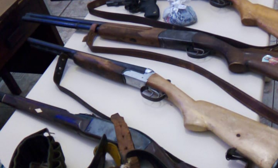 Polícia Ambiental apreende 10 armas de fogo e flagra desmatamento e caça ilegal no interior do Paraná