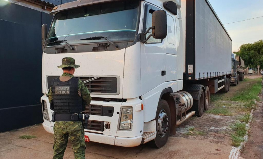 Caminhões roubado e com adulteração são apreendidos pelo BPFron em Umuarama