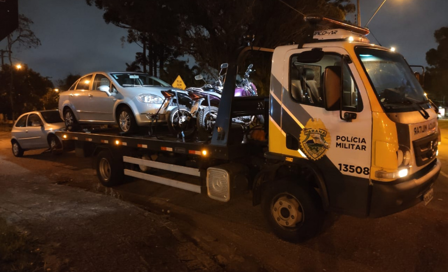 BPTran apreende 35 veículos e encaminha quatro pessoas durante operação em Curitiba