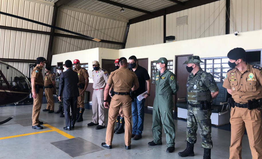 Secretário da Segurança Pública faz visita técnica em unidades da PM e Corpo de Bombeiros em Londrina