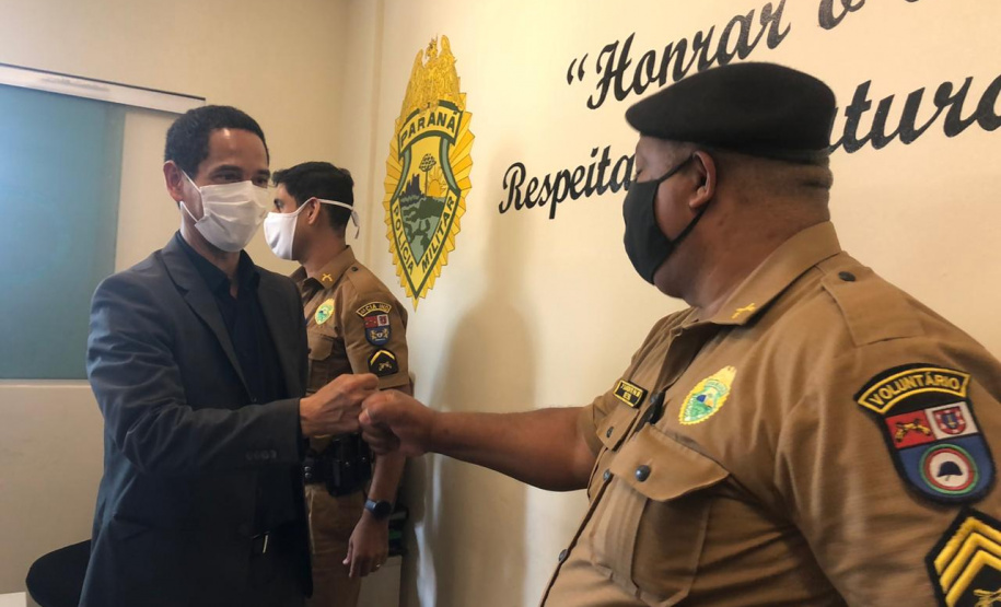 Secretário da Segurança Pública faz visita técnica em unidades da PM e Corpo de Bombeiros em Londrina