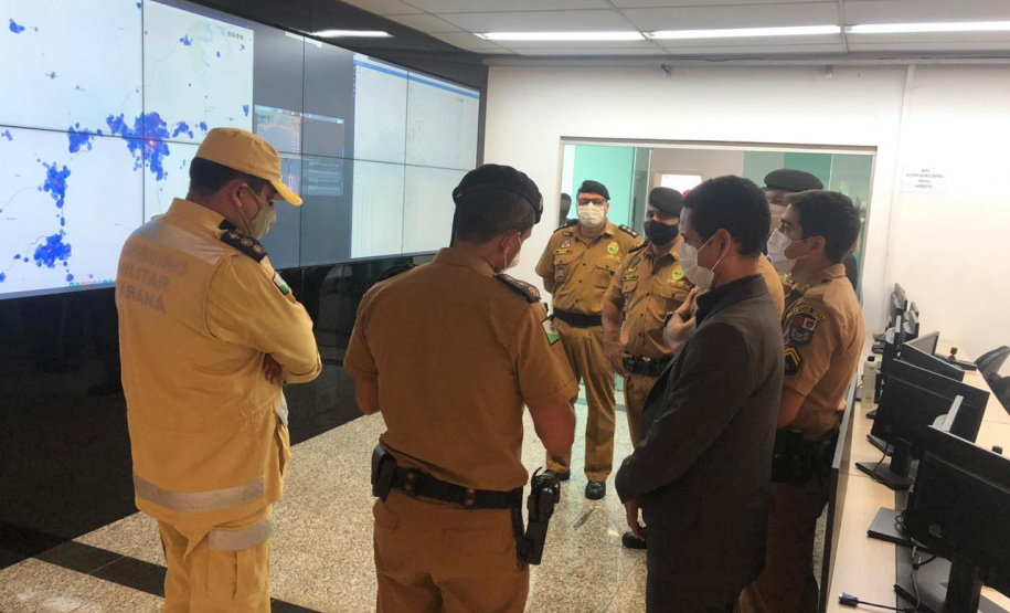 Secretário da Segurança Pública faz visita técnica em unidades da PM e Corpo de Bombeiros em Londrina