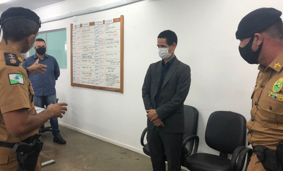 Secretário da Segurança Pública faz visita técnica em unidades da PM e Corpo de Bombeiros em Londrina