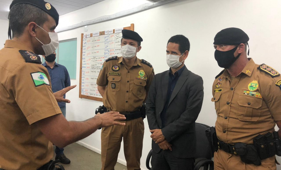 Secretário da Segurança Pública faz visita técnica em unidades da PM e Corpo de Bombeiros em Londrina