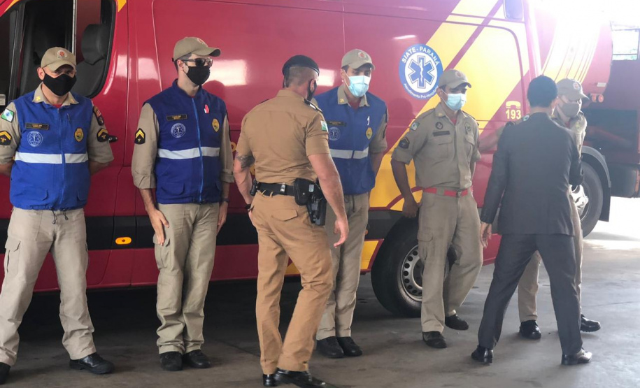 Secretário da Segurança Pública faz visita técnica em unidades da PM e Corpo de Bombeiros em Londrina
