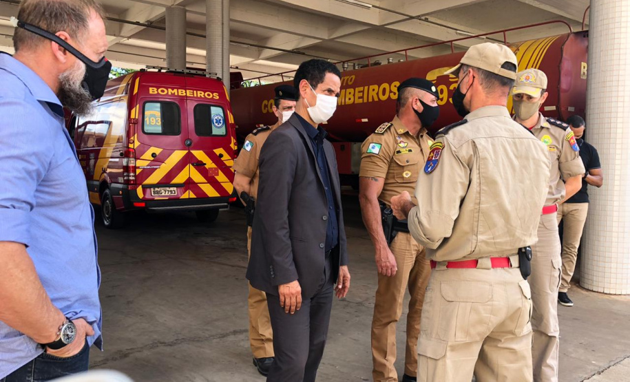 Secretário da Segurança Pública faz visita técnica em unidades da PM e Corpo de Bombeiros em Londrina