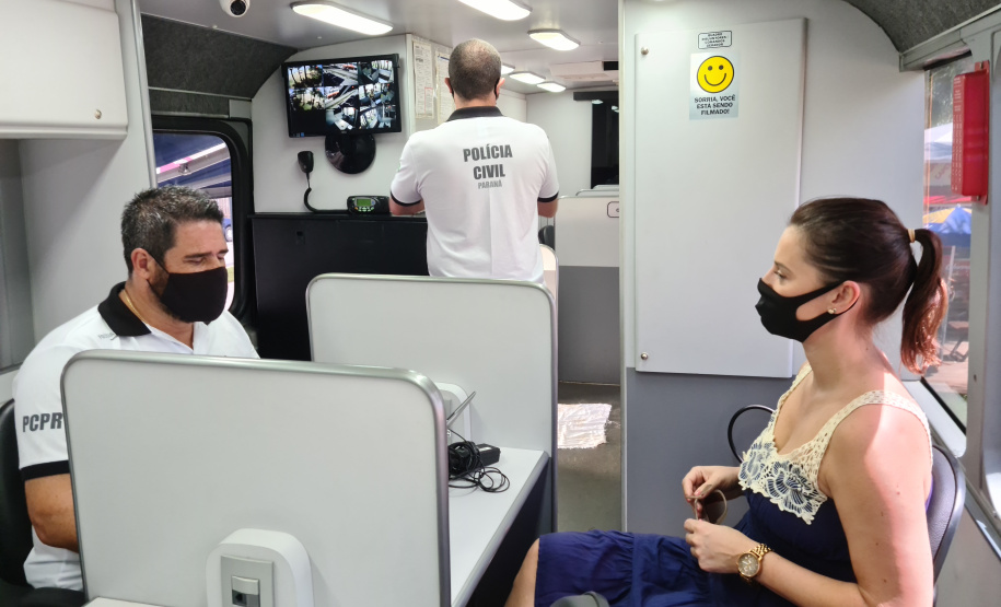 PCPR instala Delegacia Móvel na Praia Central em Guaratuba