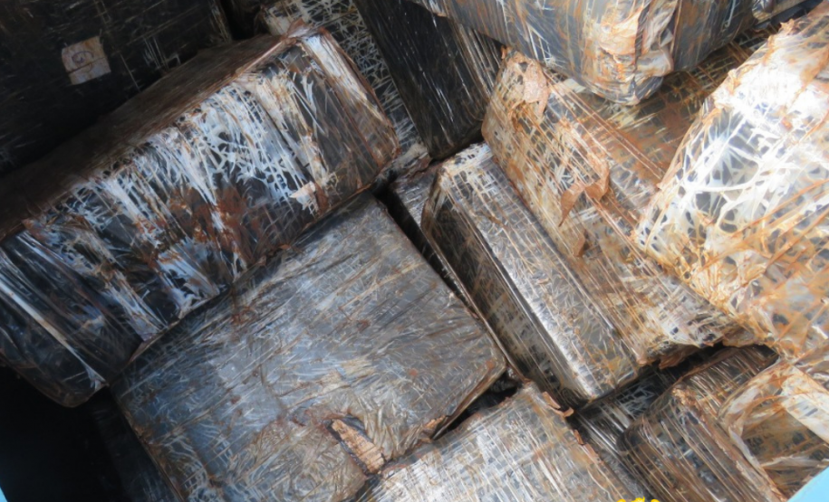 Operações com Cães do BPFron apreende mais de 2,5 toneladas de maconha em Santa Helena (PR)