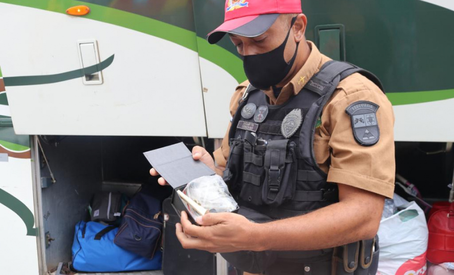 Em blitz educativa sanitária, Canil do BPRv apreende maconha em Pontal do Paraná