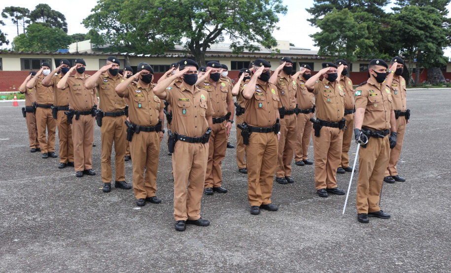 Durante solenidade, a Academia Policial Militar do Guatupê recebe novo Comandante em São José dos Pinhais, na RMC