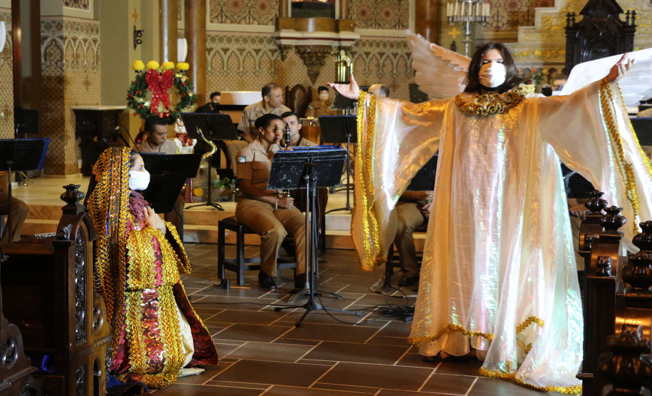 Banda de Música da PM faz Live de natal na Catedral Basílica Menor de Curitiba