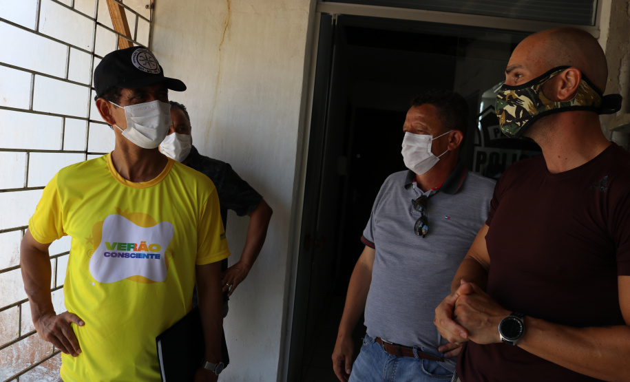 Litoral do PR recebe visita do coordenador Estadual do Verão Consciente no primeiro dia de operação