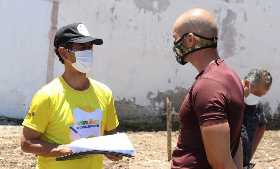 Litoral do PR recebe visita do coordenador Estadual do Verão Consciente no primeiro dia de operação