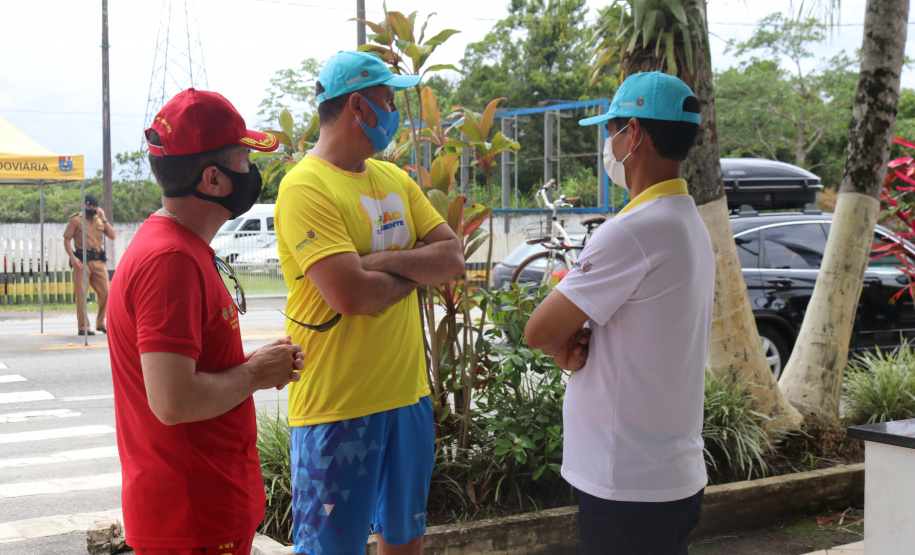 Litoral do PR recebe visita do coordenador Estadual do Verão Consciente no segundo domingo de operação