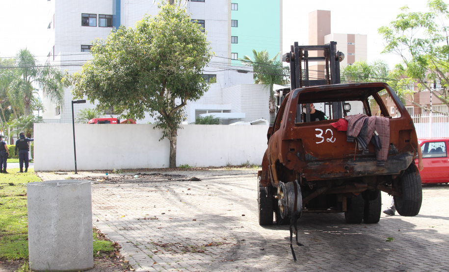 Em quatro dias, Segurança Pública retira cerca de 350 veículos de pátios de delegacias do litoral