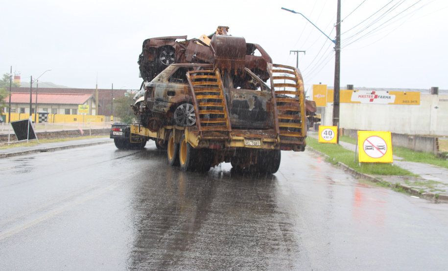 Em quatro dias, Segurança Pública retira cerca de 350 veículos de pátios de delegacias do litoral
