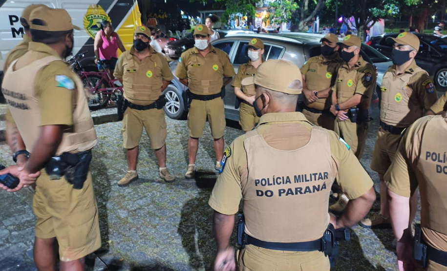 9º Batalhão mobiliza quase 100 policiais para reforçar policiamento em Paranaguá com a operação Subárea IV
