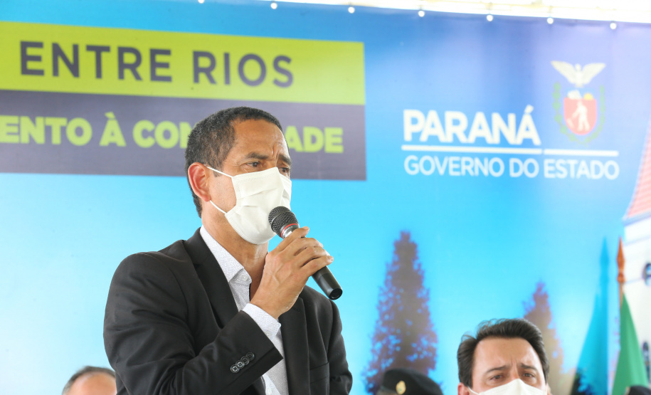 Governador inaugura sede do destacamento da PM de Entre Rios, em Guarapuava