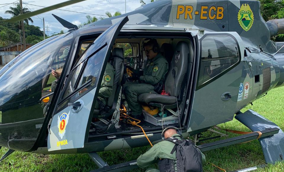 Montanhista é resgatado pelo BPMOA após cair de 15 metros no Litoral do estado