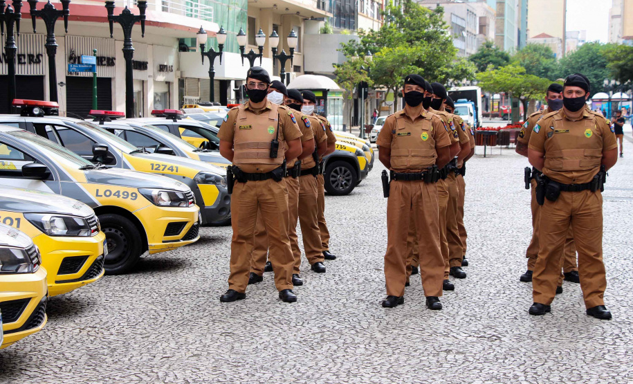 Principais eixos comerciais de Curitiba recebem reforço de policiamento ostensivo