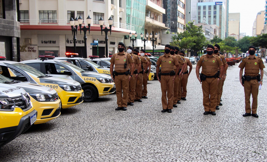 Principais eixos comerciais de Curitiba recebem reforço de policiamento ostensivo