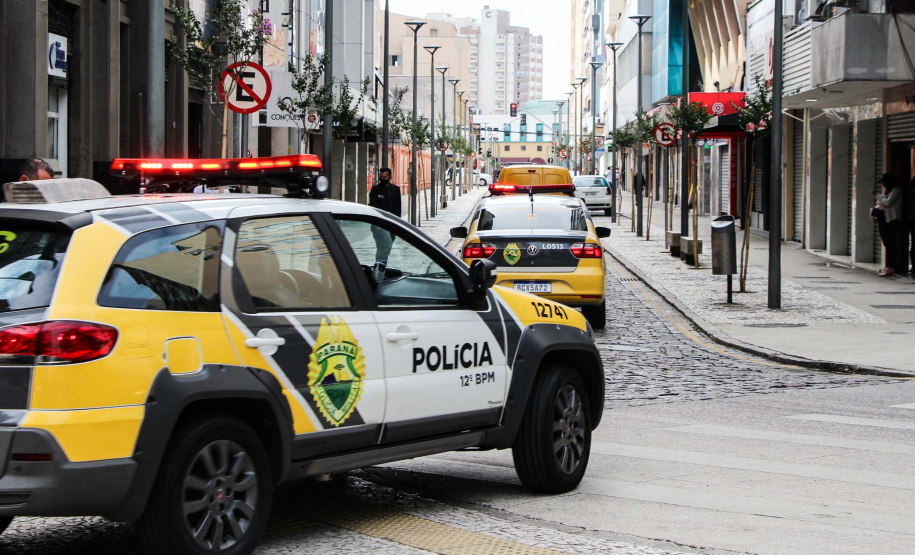 Principais eixos comerciais de Curitiba recebem reforço de policiamento ostensivo