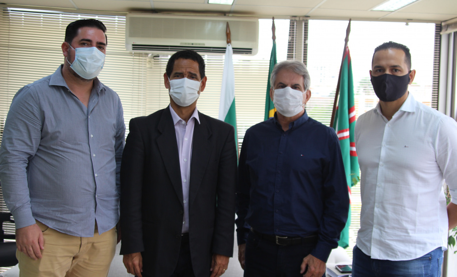 Secretário da Segurança Pública recebe prefeito de Palotina e representantes da Seap