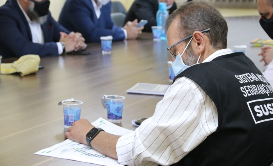 Segurança Pública do PR apresenta resultados e projetos ao ministro André Mendonça durante reunião em São José dos Pinhais (PR)