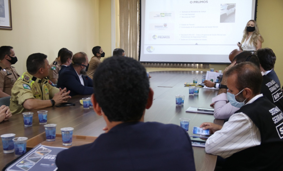 Segurança Pública do PR apresenta resultados e projetos ao ministro André Mendonça durante reunião em São José dos Pinhais (PR)
