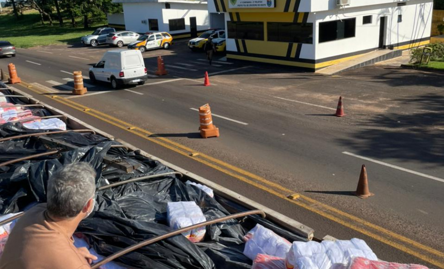 Mais de duas toneladas de maconha são apreendidas pelo BPRv em Cruzeiro do Oeste (PR)