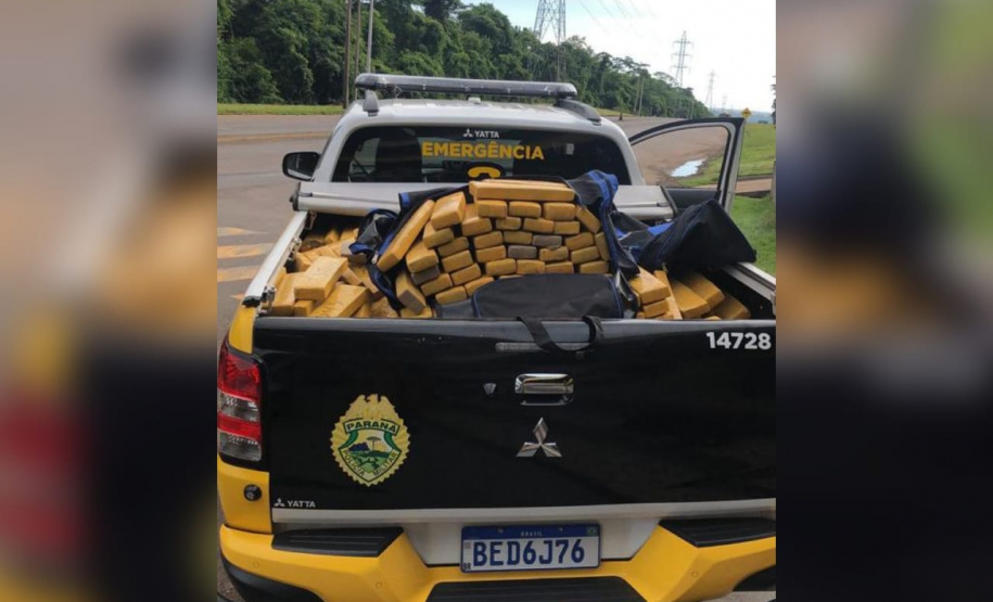 BPRv apreende mais de 600 quilos de maconha e recupera carro furtado no Noroeste do estado
