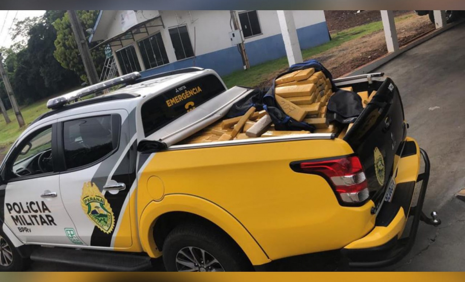 BPRv apreende mais de 600 quilos de maconha e recupera carro furtado no Noroeste do estado