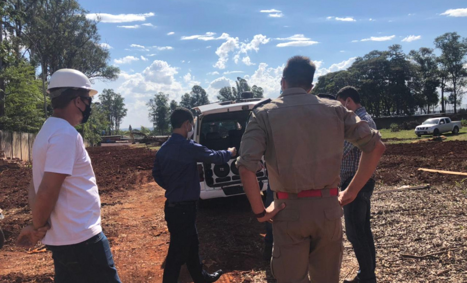 Coronel Marinho participa de reuniões e visita obras em andamento em Foz