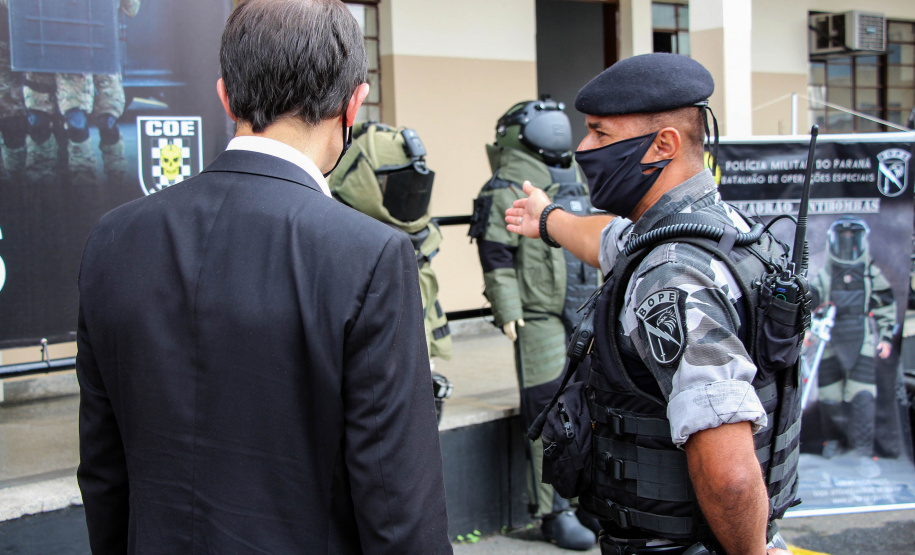 Esquadrão Antibombas recebe novos trajes de R$ 1,2 milhão para atendimentos de ocorrências