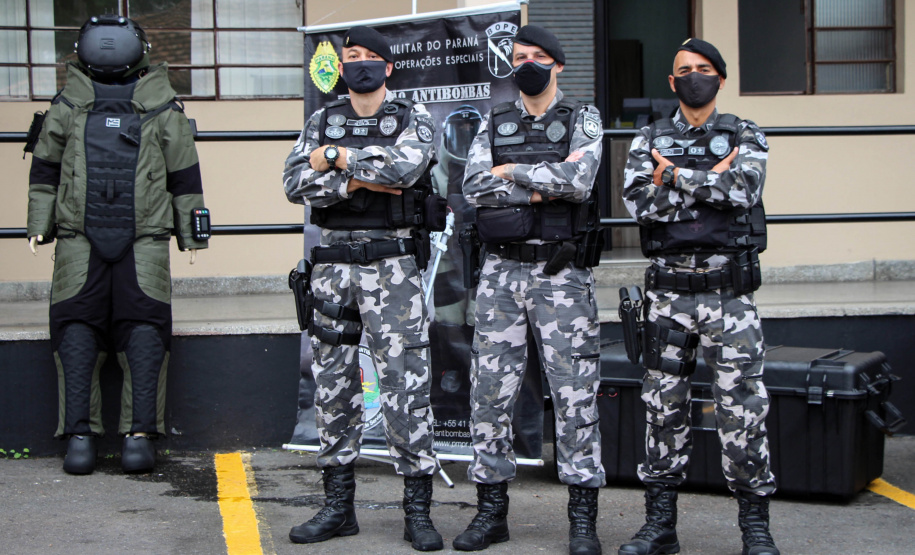 Esquadrão Antibombas recebe novos trajes de R$ 1,2 milhão para atendimentos de ocorrências