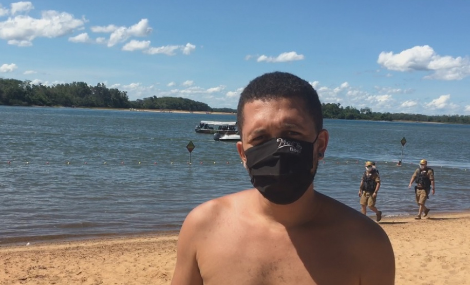 Turistas aprovam fiscalização e segurança da PM e Corpo de Bombeiros nas praias de água doce da Costa Noroeste