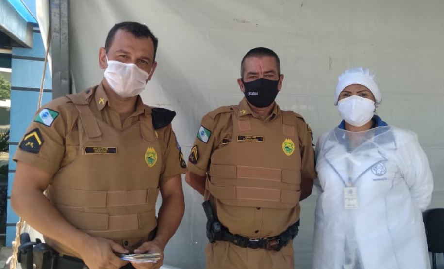 900 profissionais da segurança pública já foram imunizados no Paraná