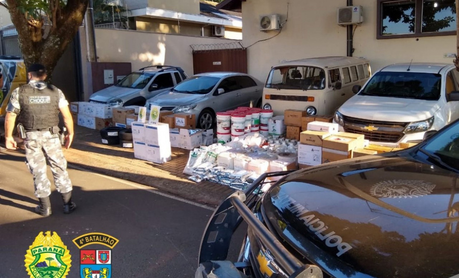 PM de Marialva desarticula quadrilha que furtava agrotóxicos